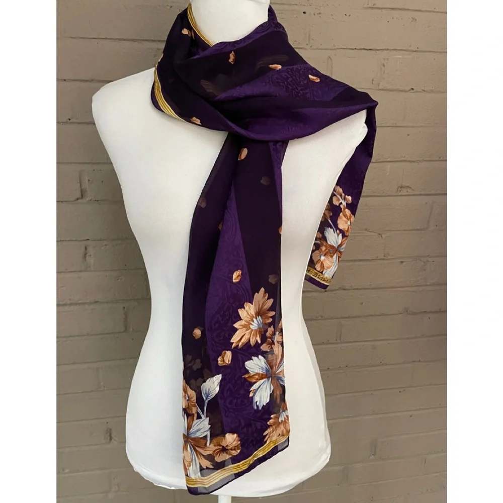 Anne Klein vintage silk scarf